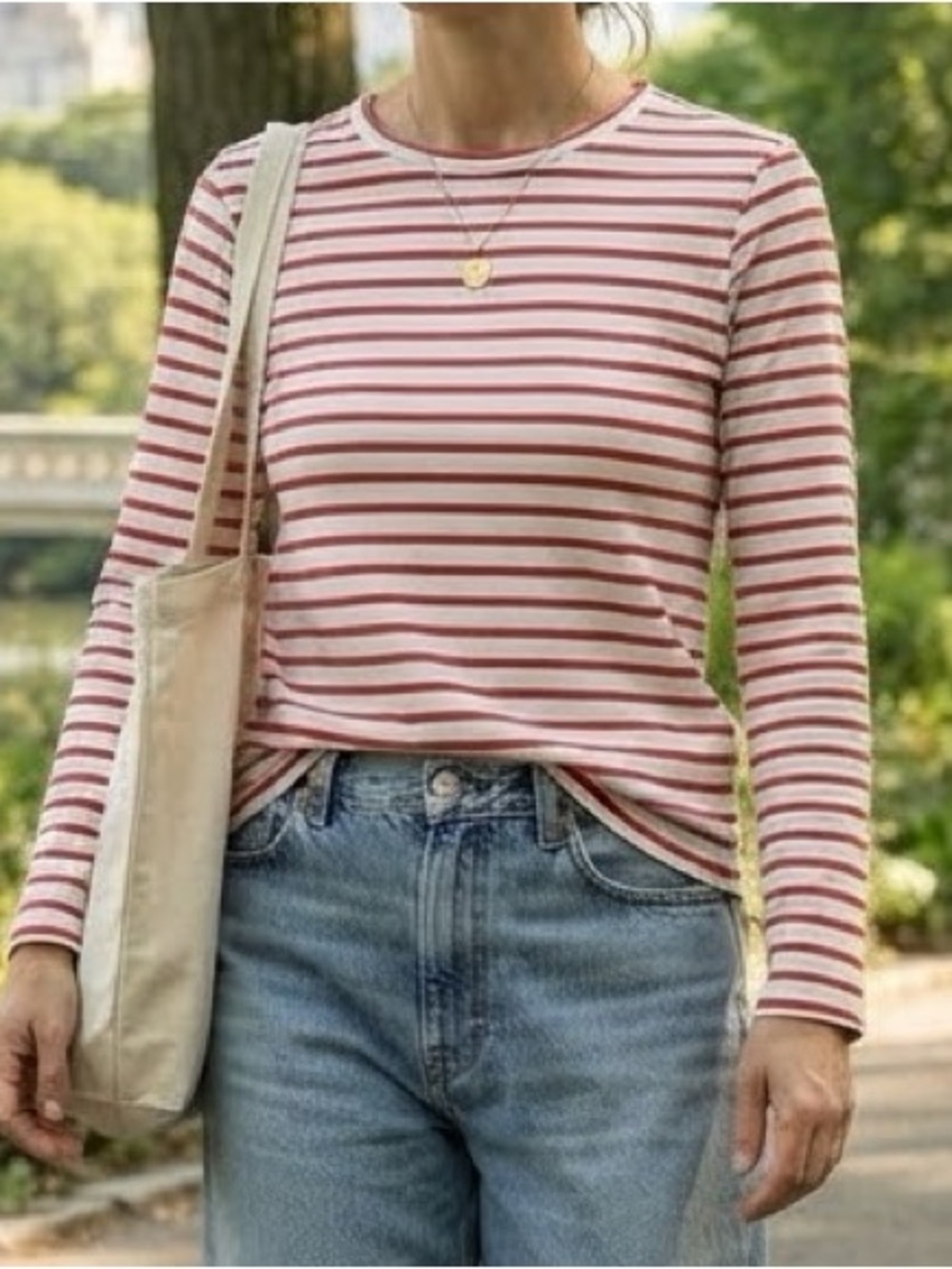 Boden Red White Striped Long Sleeve Tee Shirt Top UK 6 US 2 Nautical Coastal